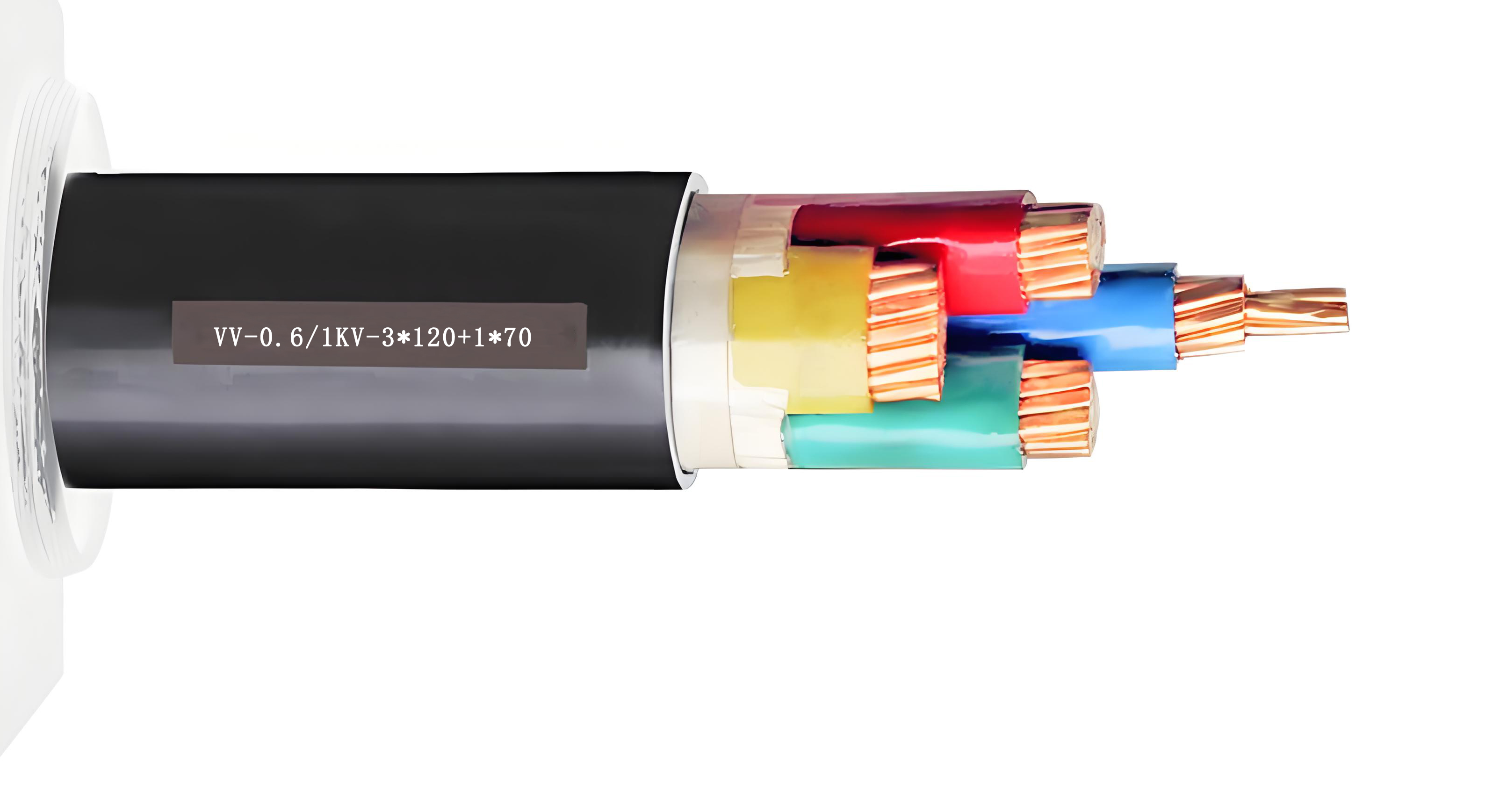 VV- 0.6/1 kV-3*120+1*70 